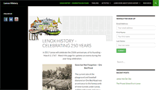 Desktop Screenshot of lenoxhistory.org