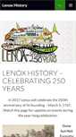 Mobile Screenshot of lenoxhistory.org